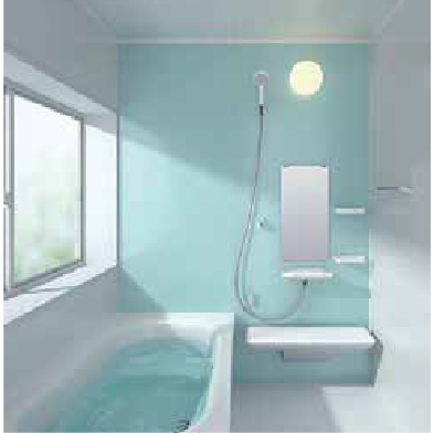 53%offのラベルと浴室