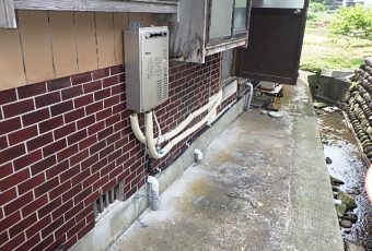 ガス給湯器に交換しました