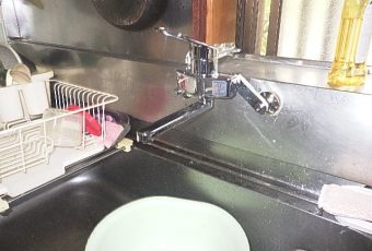 氷見市の台所水栓交換リフォーム 「レバー1本でらくらく操作」