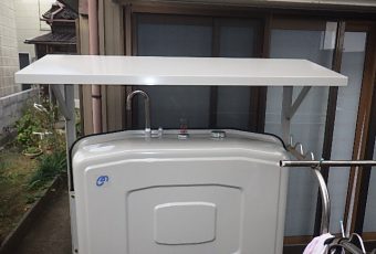 氷見市の灯油タンク交換 「雨除け用のカバー付き！」