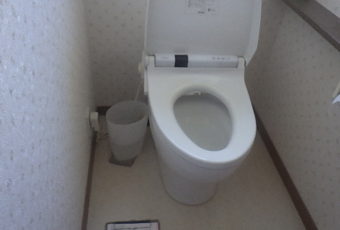 氷見市のトイレ交換・クッションフロア貼替